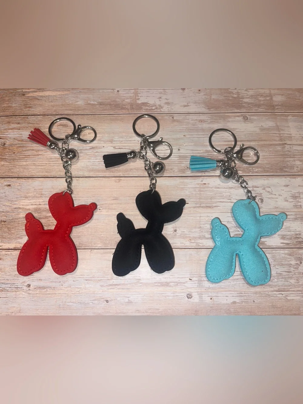 NEW BALLOON DOG Rhinestone Keychain Bag Charm